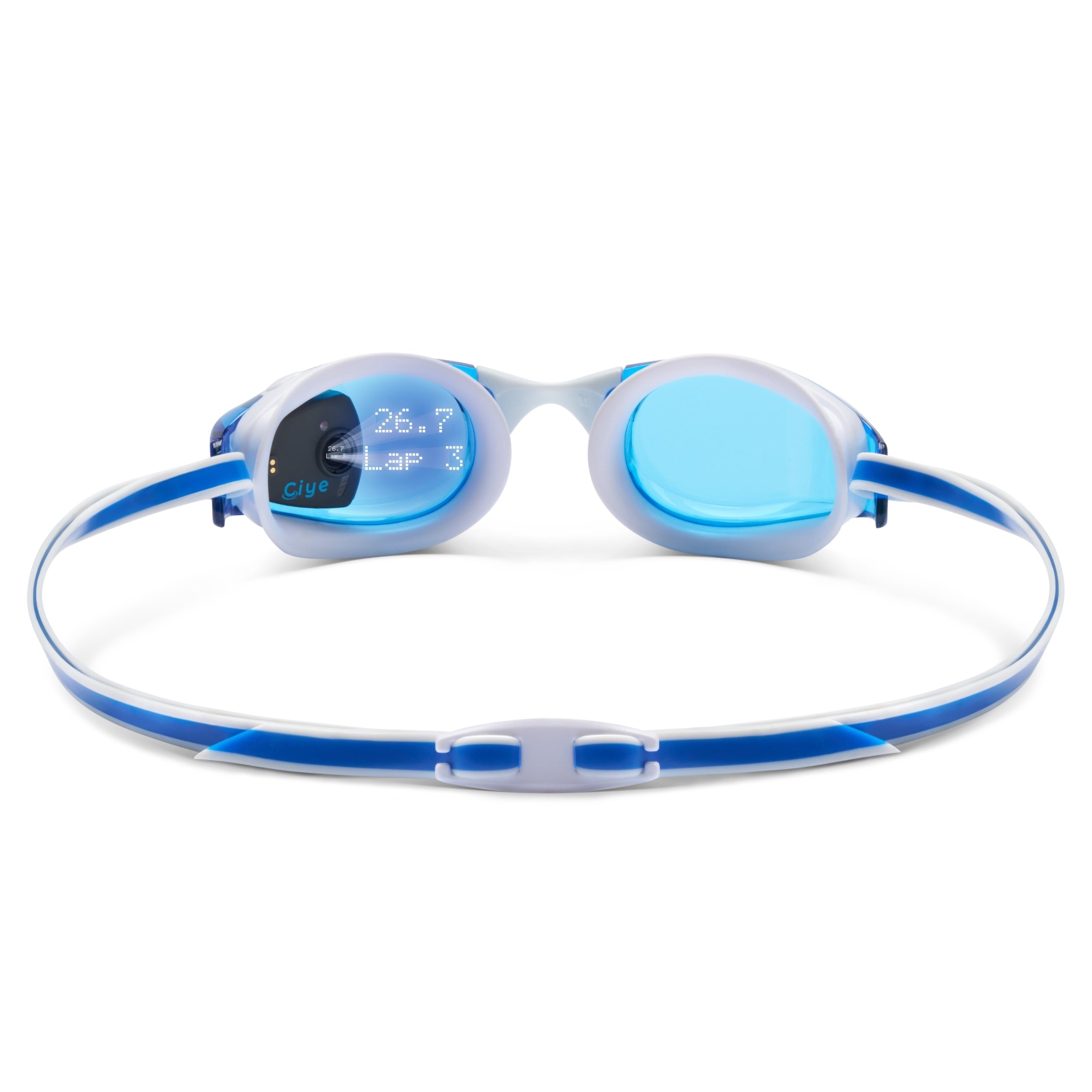 Smart Goggle Kit - Swim and Smart Goggles for Swim Training Equipment - Adult Swimming Goggles and Fitness Tracker for Women and Men - Blue